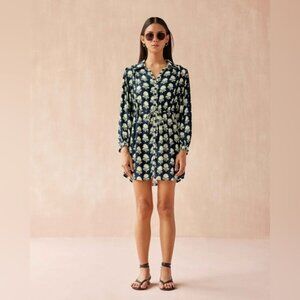 Omika Aria Button Down Mini Dress, size XS